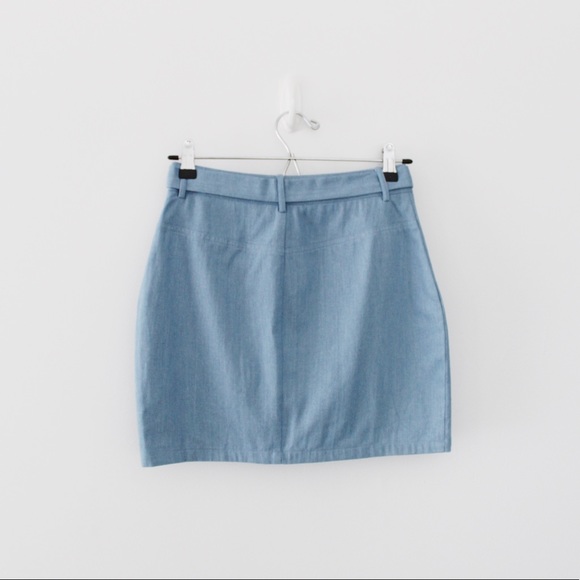 Superdown / Revolve Tinley Chambray Mini Skirt - Picture 10 of 13